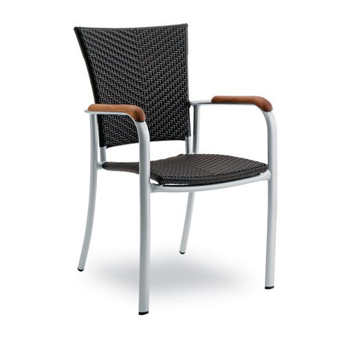 Sedia da pranzo contemporanea - Athena - Contral - da esterno / idrorepellente / in rattan sintetico