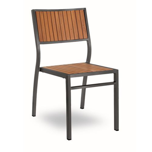Sedia da pranzo contemporanea - Bavaria Black - Contral - da esterno / in plastica / con supporto in alluminio