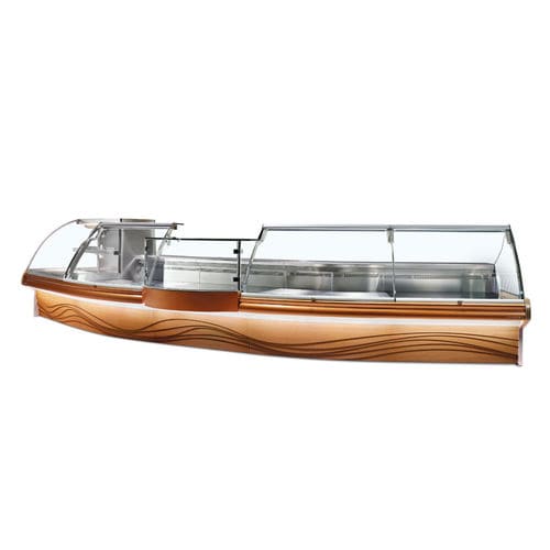 Vetrina refrigerata espositiva - EVODUE - CRIOCABIN S.p.A. - per negozio / con illuminazione / su misura