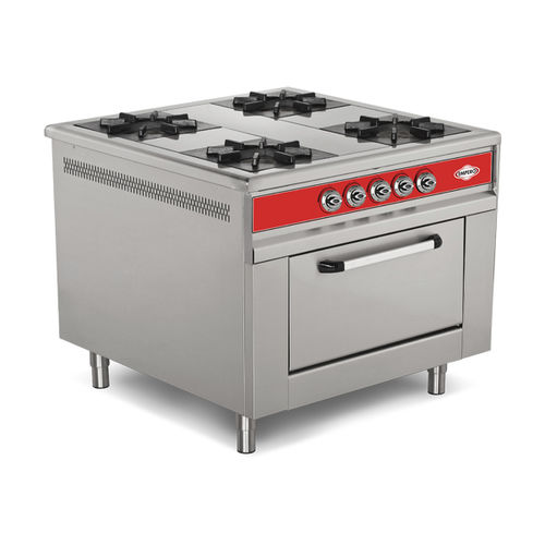 Blocco cottura a gas - EMP.9KG.021 - Empero - professionale / in acciaio inossidabile / in ghisa