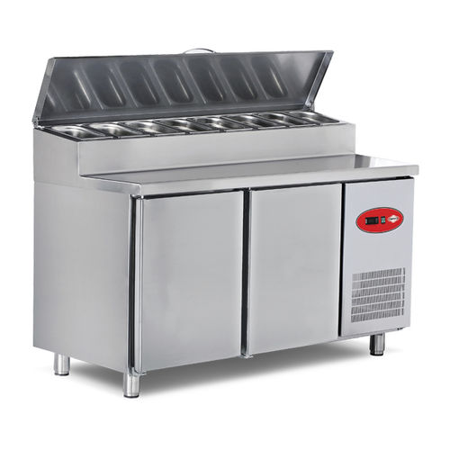 Tavolo di preparazione per pizza - EMP.150.70.01-PS - Empero - in acciaio inossidabile / refrigerato / professionale