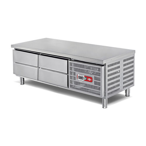 Bancone refrigerato professionale - EMP.160.60.01-S - Empero - senza ante / 4 cassetti / in acciaio inossidabile