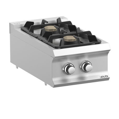 Blocco cottura a gas - FB74TXL - mbm - professionale / 2 fuochi / 1 forno