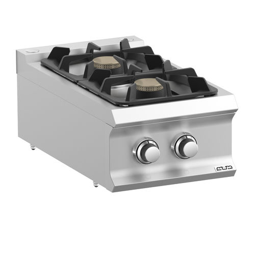 Blocco cottura a gas - FB74TXS - mbm - professionale / 2 fuochi / 1 forno
