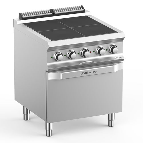 Blocco cottura elettrico - PQR77FEV - mbm - professionale / 4 fuochi / 1 forno