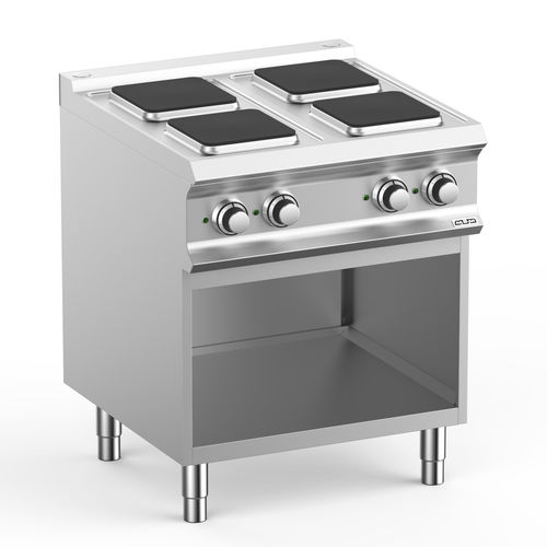 Blocco cottura elettrico - PQ77A - mbm - professionale / 4 fuochi / 1 forno