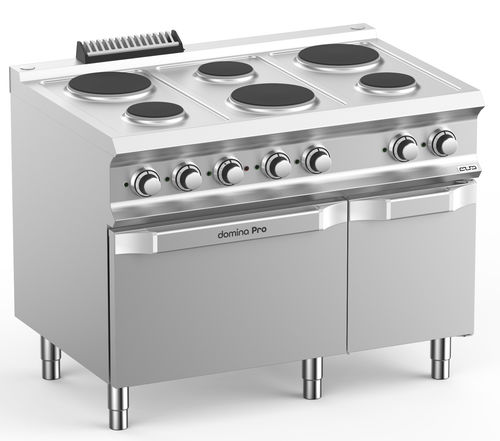 Blocco cottura elettrico - PR711FE - mbm - professionale / 6 fuochi / 1 forno