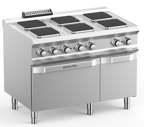 Blocco cottura elettrico - PQ711FE - mbm - professionale / 6 fuochi / 1 forno