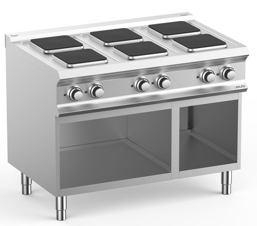 Blocco cottura elettrico - PQ711A - mbm - professionale / 6 fuochi / 1 forno