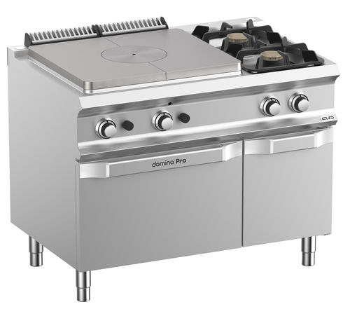 Blocco cottura a gas - TPG711FG2XL - mbm - professionale / 2 fuochi / 1 forno