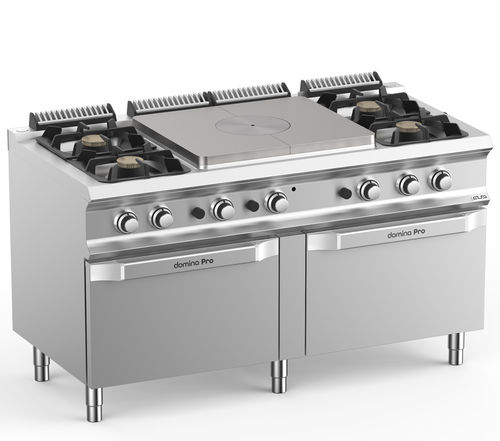 Blocco cottura a gas - TPG7152FG4XL - mbm - professionale / 4 fuochi / 1 forno