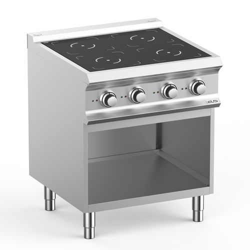 Blocco cottura a induzione - IN77A - mbm - professionale / 4 fuochi / 1 forno