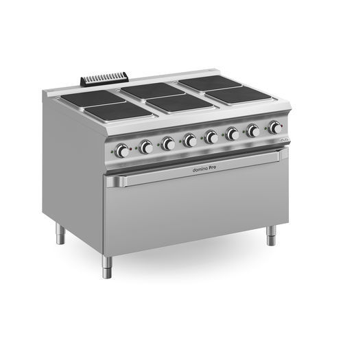 Blocco cottura elettrico - PQ912FEM - mbm - professionale / 6 fuochi / 1 forno