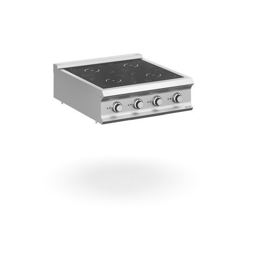 Blocco cottura a induzione - IN98T - mbm - professionale / 4 fuochi / 1 forno