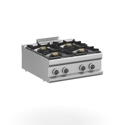 Blocco cottura a gas - MFB77TXS - mbm - elettrico / professionale / 4 fuochi