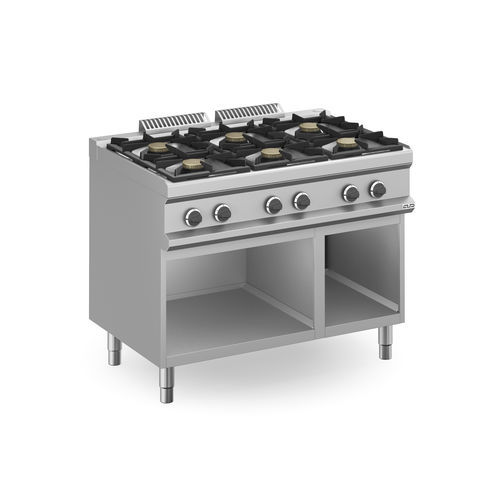 Blocco cottura a gas - MFB711AXS - mbm - elettrico / professionale / 6 fuochi