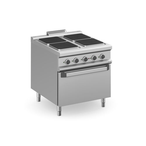 Blocco cottura elettrico - MPQ98FE - mbm - professionale / 4 fuochi / 1 forno