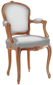 Sedia in stile Luigi XV - CABRIOLET - DELAROUX  - in legno / per uso residenziale / senza braccioli