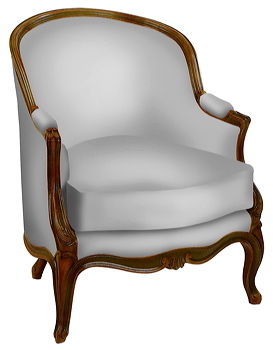 Poltrona in stile Luigi XV - MOULURÉE - DELAROUX  - in poliuretano / bergère