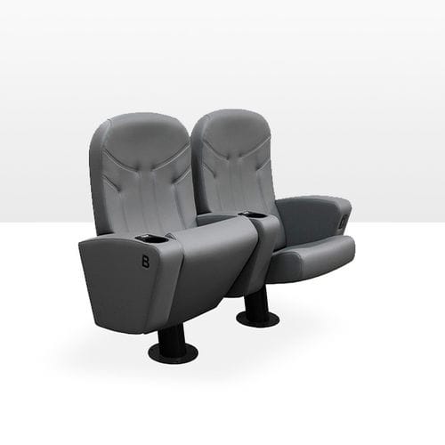 Poltrona per cinema in tessuto - OLYMPO PREMIER - ASCÉNDER - contract / grigia / imbottita