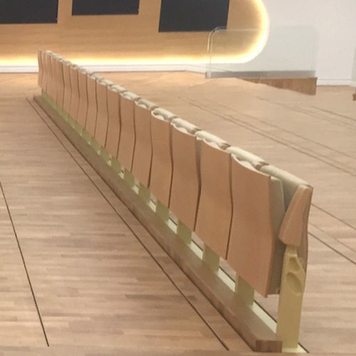 Poltrona per auditorium contemporanea - KANGOO AUTOMATIC - ASCÉNDER - in tessuto / in legno / pieghevole