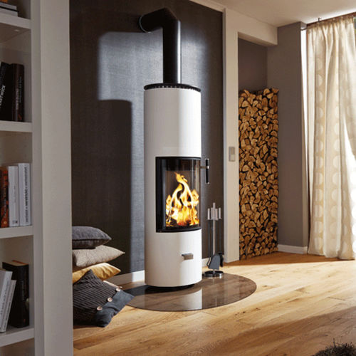 Stufa a legna - SOLITHERM - CERA-Design by Britta von Tasch GmbH - 6 kW / multicombustibile / da appoggio