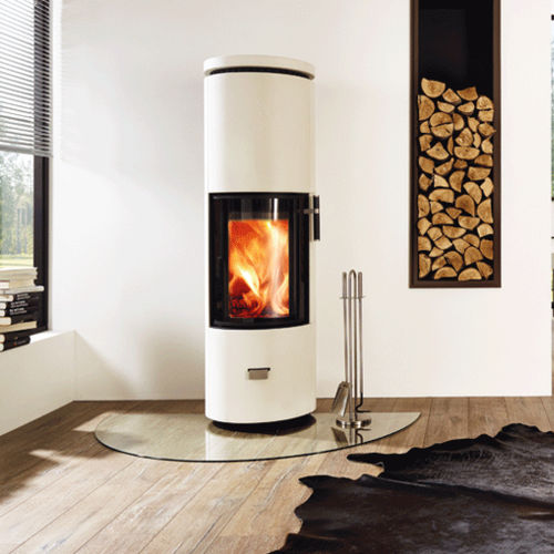 Stufa a legna - SOLITHERM - CERA-Design by Britta von Tasch GmbH - 6 kW / multicombustibile / da appoggio