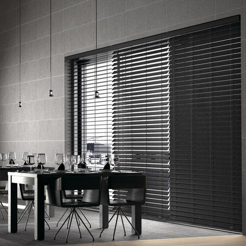 Tenda avvolgibile veneziana - STRIPE - Luxmader - per finestra / in legno / a motore