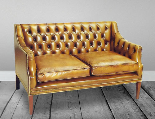 Divano chesterfield - Boston  - Kingsgate Furniture ltd - in pelle / con braccioli / con cuscino rimovibile