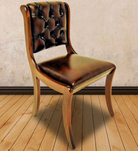 Sedia da pranzo chesterfield - Berkeley  - Kingsgate Furniture ltd - da interno / in pelle / con supporto in legno massiccio