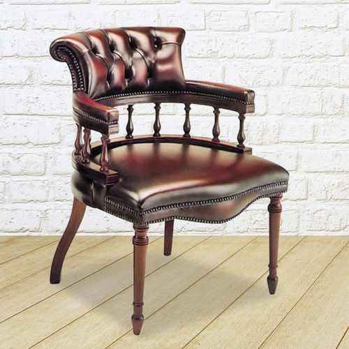 Sedia classica - Captain’s  - Kingsgate Furniture ltd - da interno / in pelle / con supporto in legno massiccio