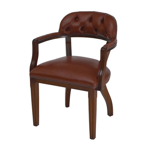 Sedia classica - Court  - Kingsgate Furniture ltd - da interno / in pelle / con supporto in legno massiccio