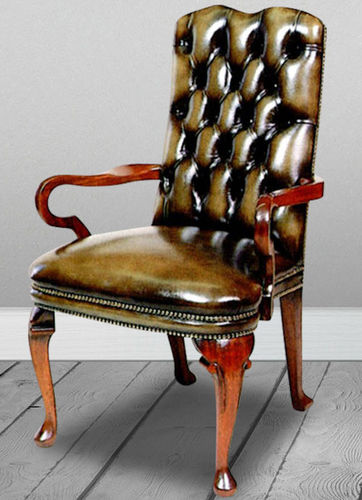Sedia da pranzo classica - Diana Carver - Kingsgate Furniture ltd - da interno / in pelle / con supporto in legno massiccio