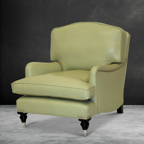 Poltrona club classica - Alexia  - Kingsgate Furniture ltd - in pelle / in legno massiccio / con cuscino rimovibile