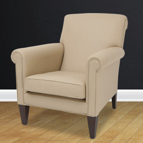 Poltrona club classica - Edward  - Kingsgate Furniture ltd - in pelle / in legno massiccio / con cuscino rimovibile