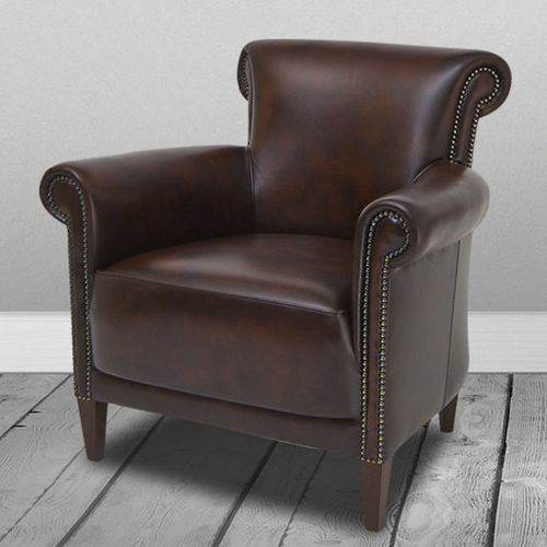 Poltrona club classica - Roman  - Kingsgate Furniture ltd - in pelle / in legno massiccio / fatta a mano