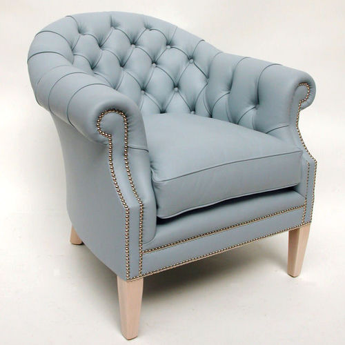 Poltrona classica - Kendal  - Kingsgate Furniture ltd - in pelle / in legno massiccio / con cuscino rimovibile