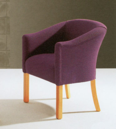 Sedia visitatore contemporanea - Fleet  - Kingsgate Furniture ltd - da interno / in tessuto / in pelle