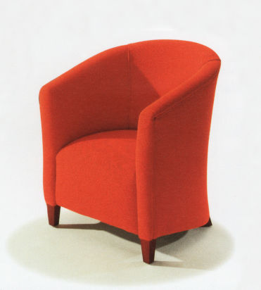Poltrona visitatore contemporanea - Mayfair  - Kingsgate Furniture ltd - in tessuto / in pelle / in legno
