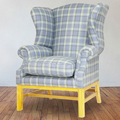 Poltrona classica - Kings - Kingsgate Furniture ltd - in tessuto / in legno massiccio / con cuscino rimovibile