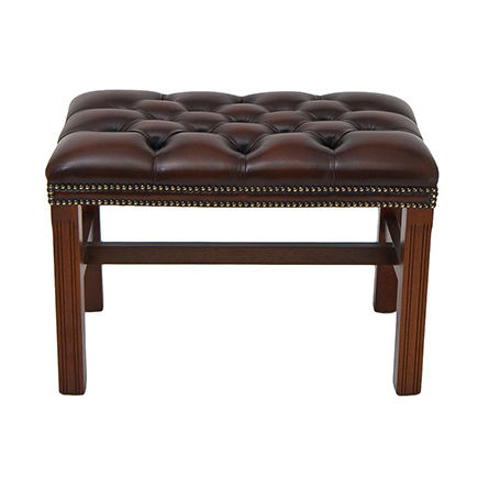Sgabello classico - Seater  - Kingsgate Furniture ltd - in pelle / con supporto in legno massiccio / imbottito