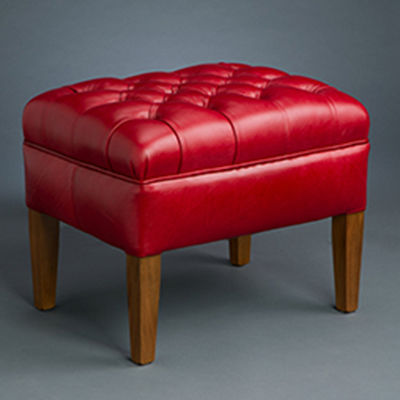 Sgabello classico - Vienna  - Kingsgate Furniture ltd - in pelle / con supporto in legno massiccio / imbottito