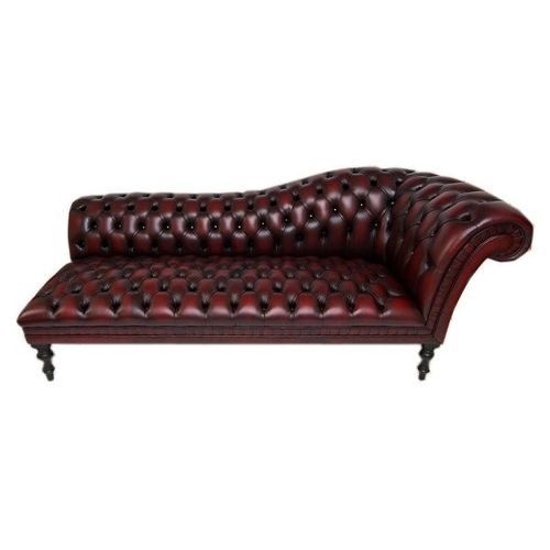 Chaise longue chesterfield - Walmer  - Kingsgate Furniture ltd - in pelle / in legno massiccio / con braccioli