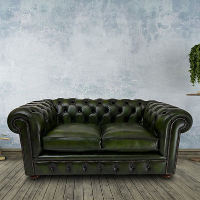Divano chesterfield - Mulberry  - Kingsgate Furniture ltd - in pelle / con braccioli / con cuscino rimovibile