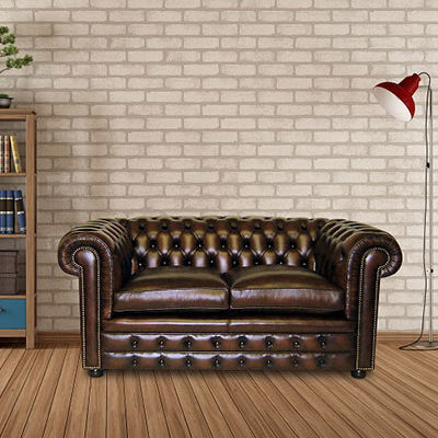 Divano chesterfield - CAMBRIDGE - Kingsgate Furniture ltd - in pelle / con braccioli / fatto a mano