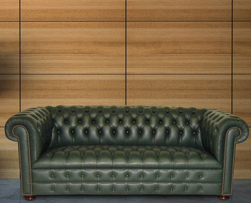 Divano chesterfield - CAMBRIDGE  - Kingsgate Furniture ltd - in pelle / con braccioli / fatto a mano