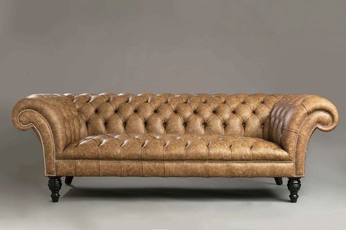 Divano chesterfield - Chilham  - Kingsgate Furniture ltd - in pelle / con braccioli / personalizzabile