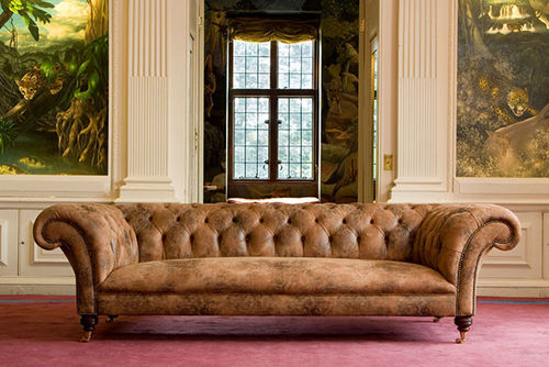 Divano chesterfield - Chilham  - Kingsgate Furniture ltd - in pelle / con braccioli / personalizzabile