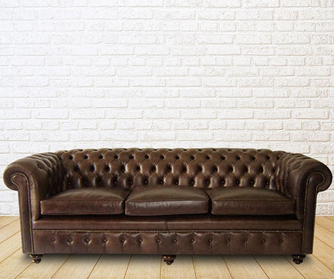Divano contemporaneo - Classic - Kingsgate Furniture ltd - in pelle / con braccioli / personalizzabile