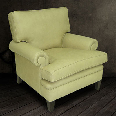 Poltrona club classica - Club  - Kingsgate Furniture ltd - in pelle / in legno massiccio / con cuscino rimovibile